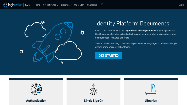 LoginRadius's website screenshot