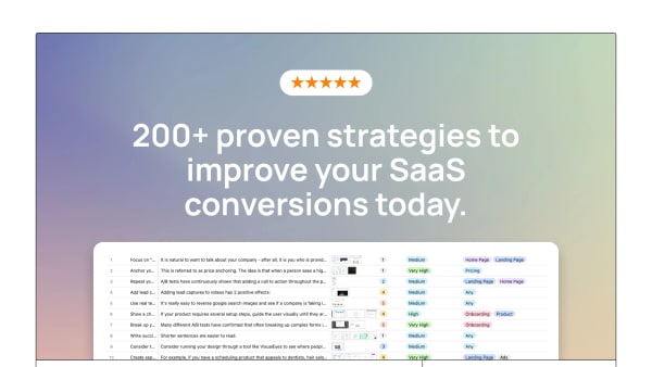 Conversion Strategies Database's website screenshot