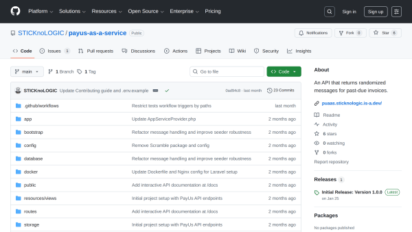 PayUs-as-a-Service (PUaaS)'s website screenshot