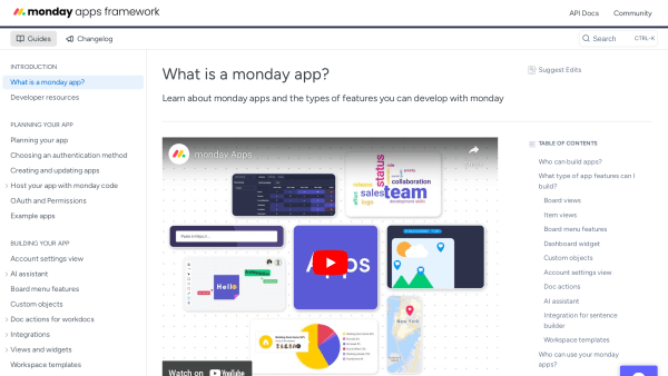 Monday's website screenshot