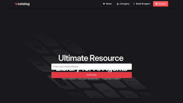 Catalog by Thesys's website screenshot