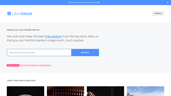 Librestock's website screenshot