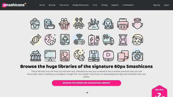 Smashicons's website screenshot