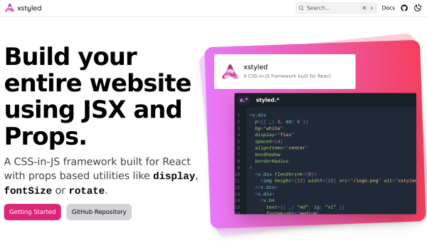 xstyled's website screenshot