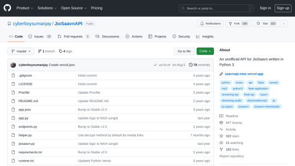 JioSaavn's website screenshot