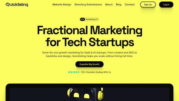 Quicklisting's website screenshot