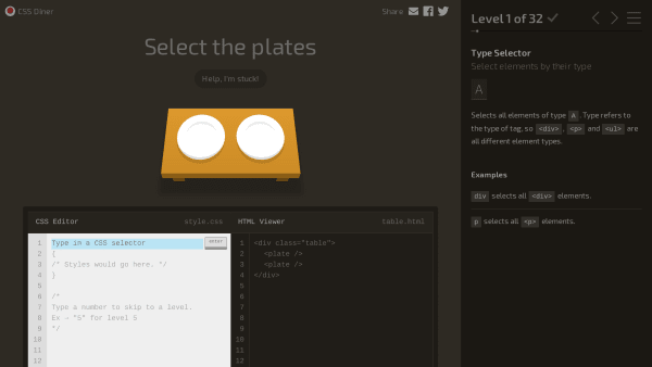 CSS Diner's website screenshot