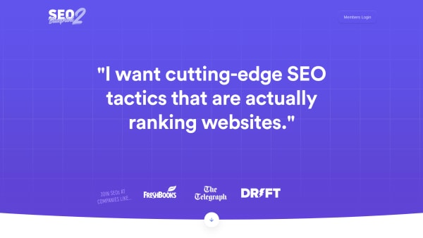 SEO Blueprint's website screenshot