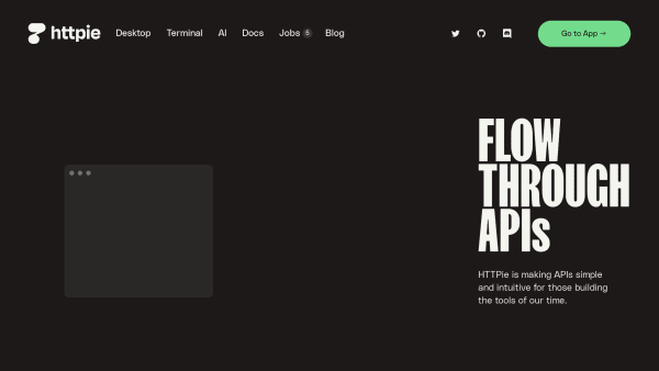 HTTPie's website screenshot
