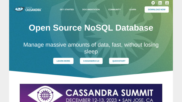 Cassandra's website screenshot