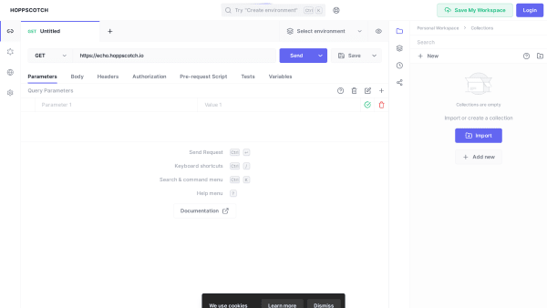 Hoppscotch's website screenshot