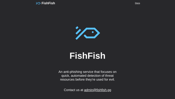FishFish's website screenshot