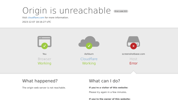 Screenshotbase's website screenshot