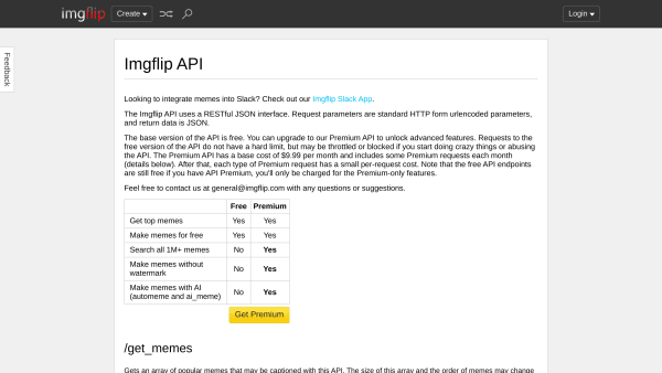 Imgflip's website screenshot