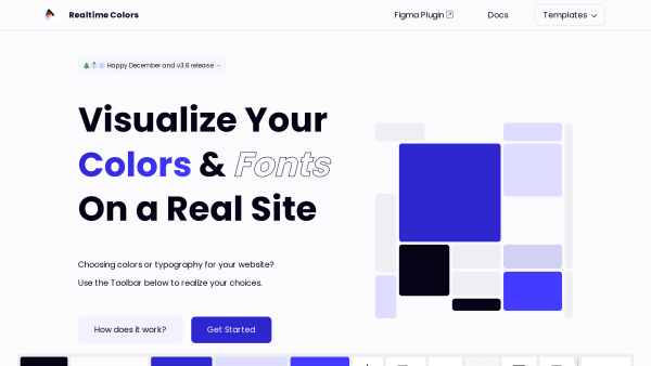 Realtime Colors's website screenshot