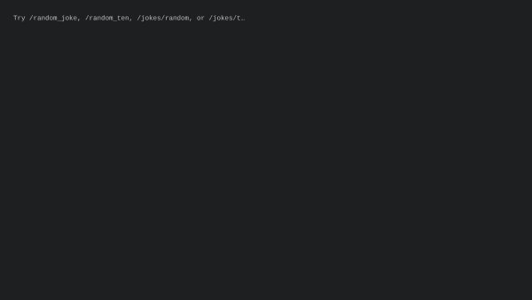 Official Joke's website screenshot