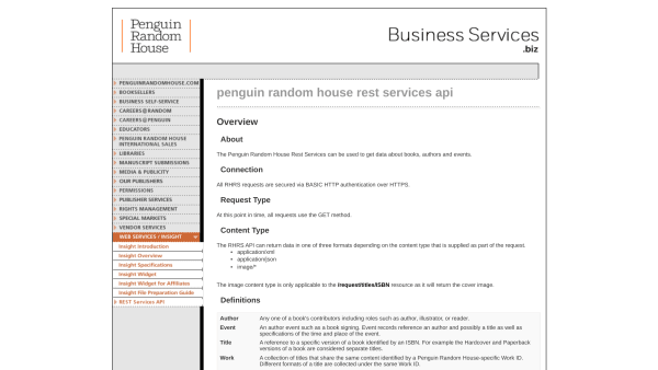 Penguin Publishing's website screenshot