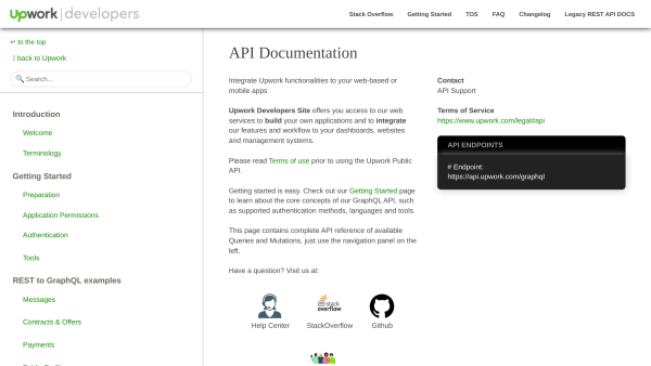 Upwork's website screenshot
