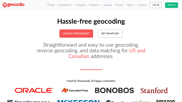 Geocod.io's website screenshot