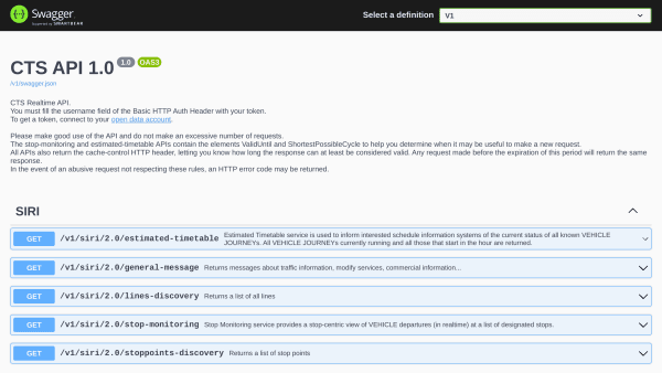 CTS's website screenshot