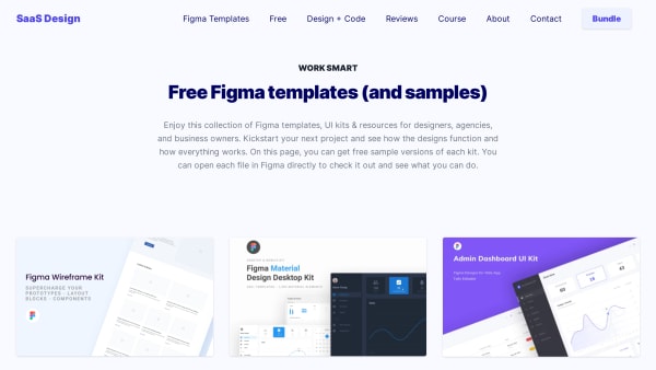 SaaS Design's website screenshot
