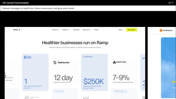 Social Proof Examples's website screenshot