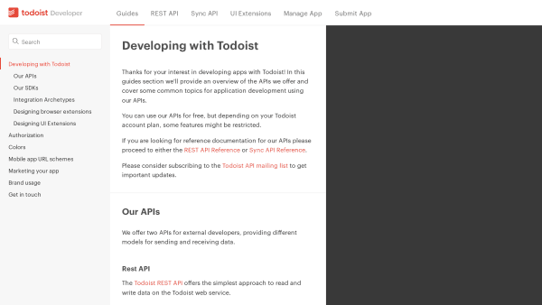 Todoist's website screenshot