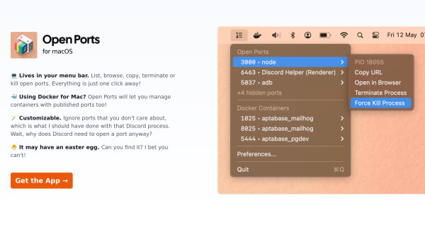 Open Ports's website screenshot