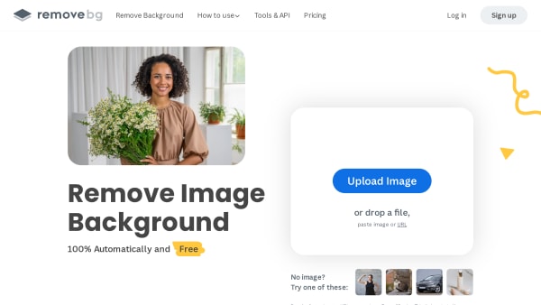 remove.bg's website screenshot