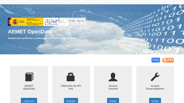 Aemet's website screenshot
