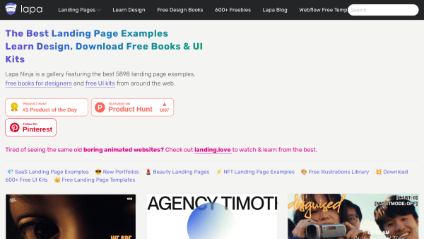 Lapa Ninja's website screenshot
