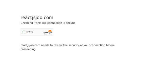 React Jobs's website screenshot