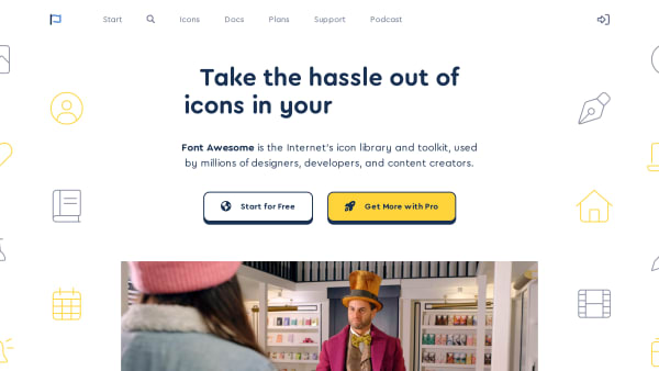 Font Awesome's website screenshot
