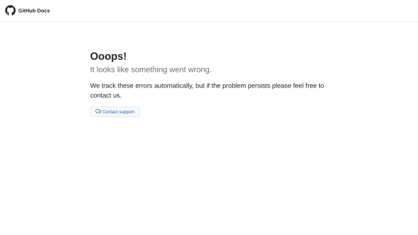GitHub's website screenshot