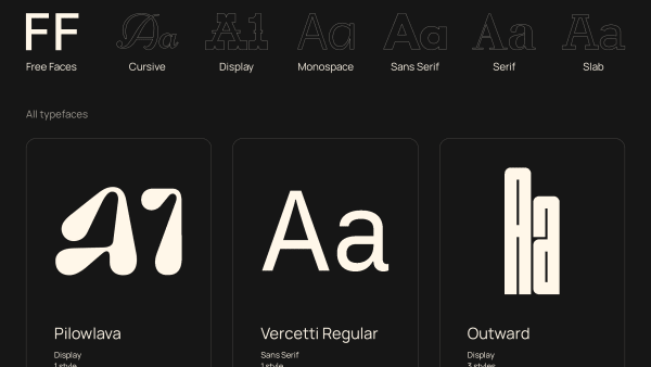 Free Faces's website screenshot