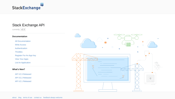 StackExchange's website screenshot