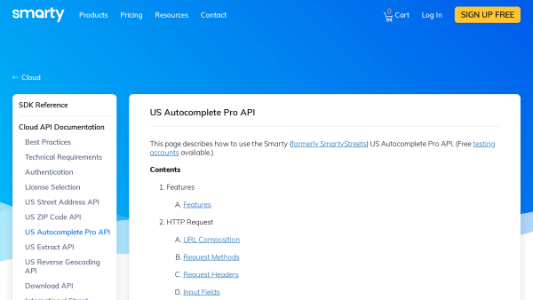 US Autocomplete's website screenshot