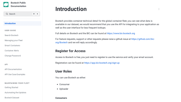 BIC-Boxtech's website screenshot