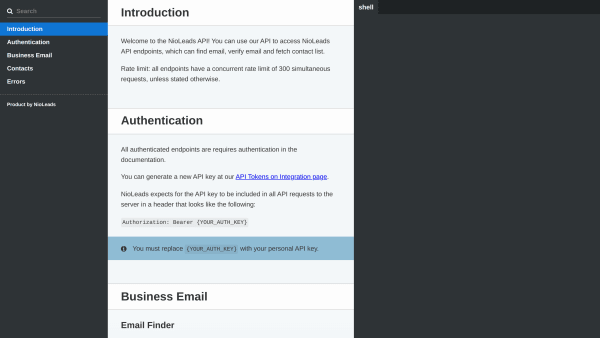 NioLeads's website screenshot