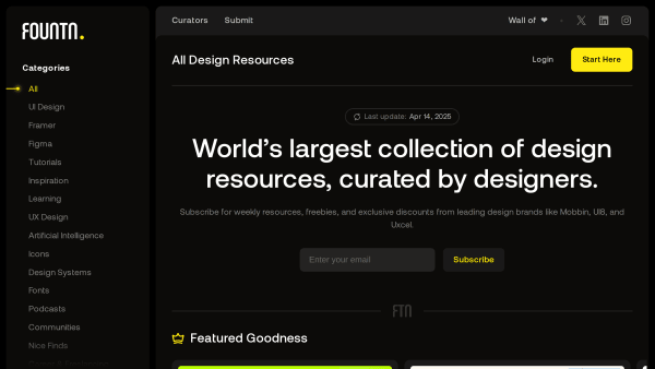 Fountn's website screenshot