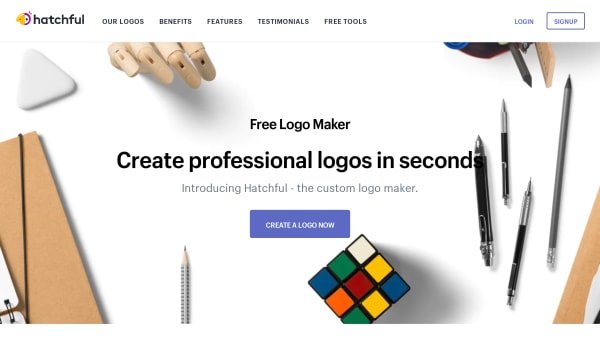 Hatchful's website screenshot