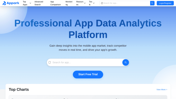 Appark's website screenshot