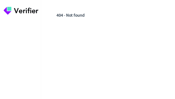 Verifier's website screenshot