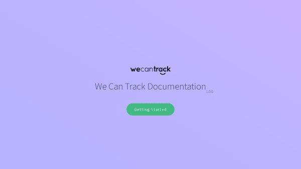 WeCanTrack's website screenshot