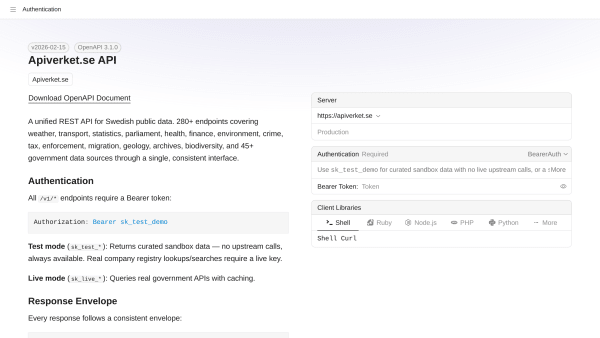 Apiverket's website screenshot