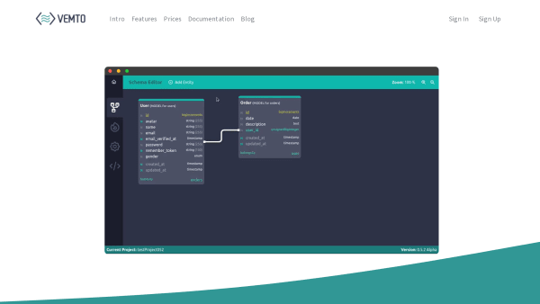 Vemto's website screenshot