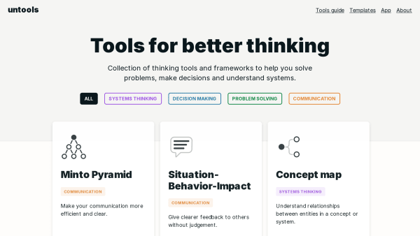 Untools's website screenshot