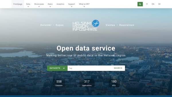 City, Helsinki's website screenshot