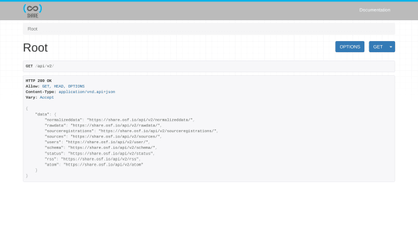 SHARE's website screenshot