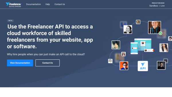 Freelancer's website screenshot
